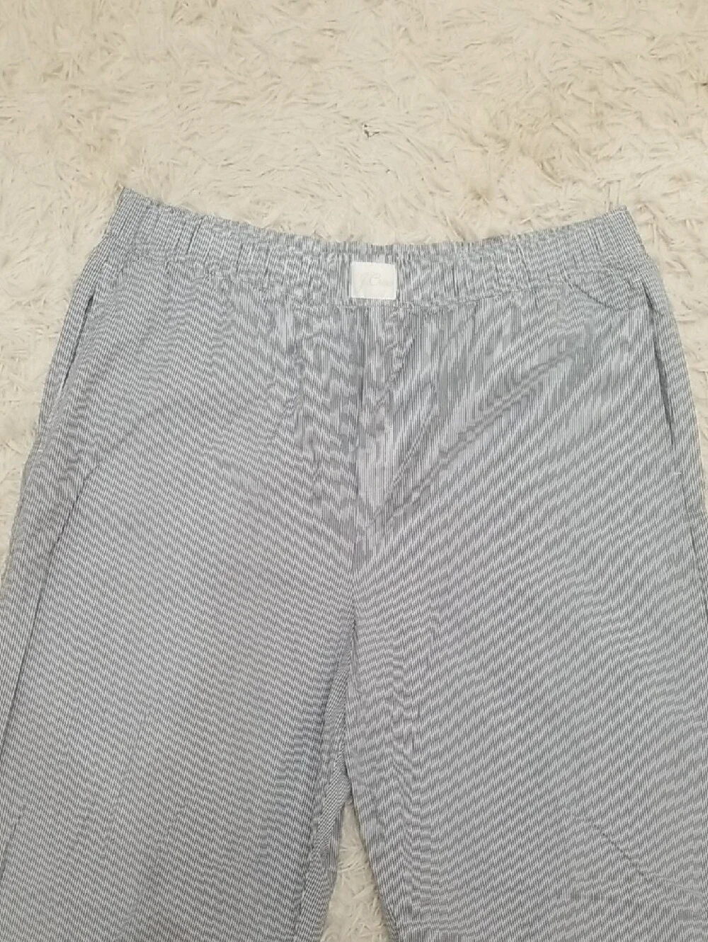 J. Crew  Gray And White Stripes  Wide-Leg Womens  Pants